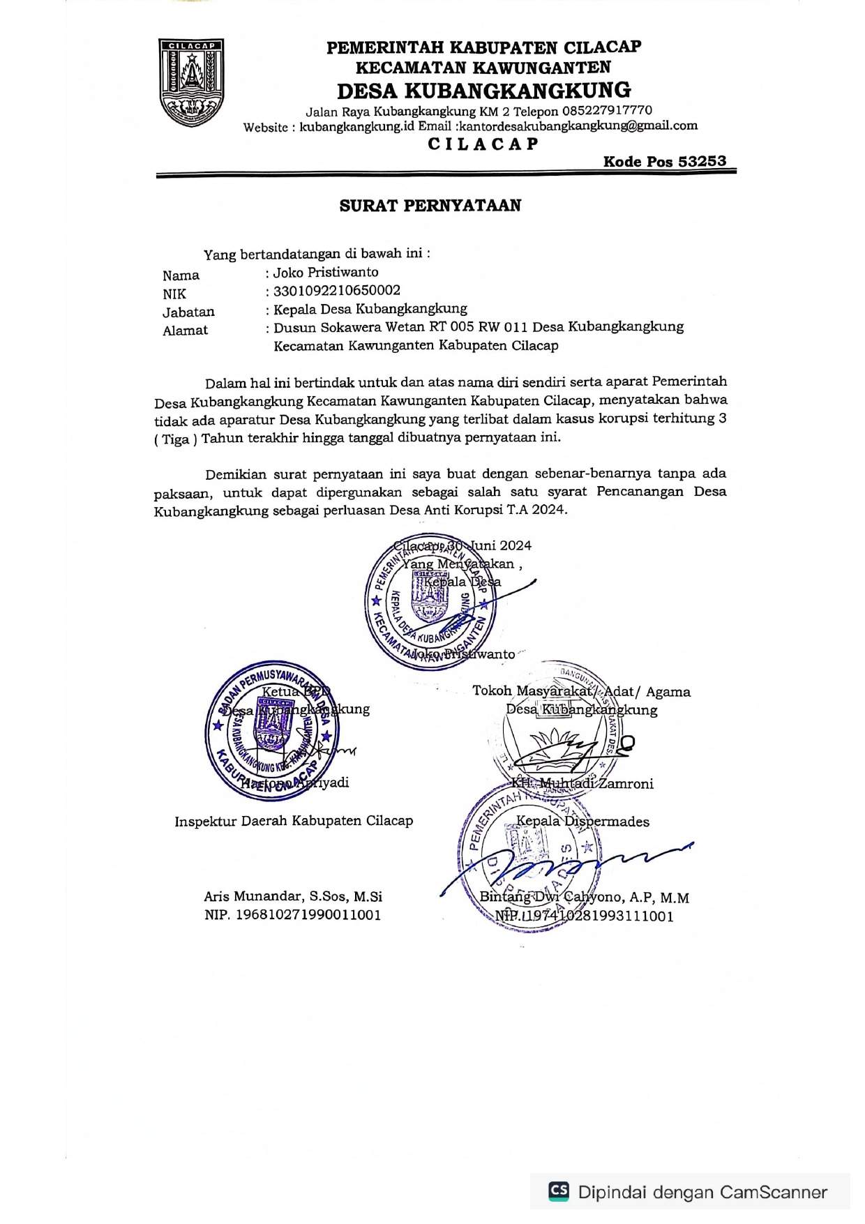 SURAT PERNYATAAN